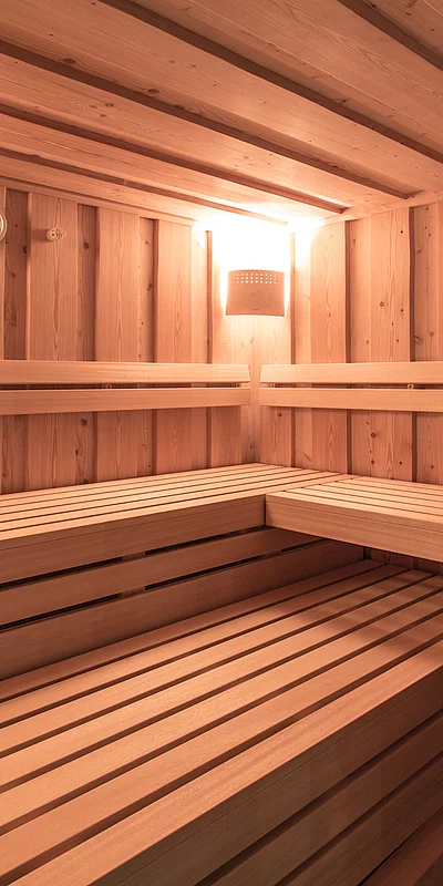 Und danach? Die Sauna in der Schmiedalm - dem Chalet in Saalbach Hinterglemm