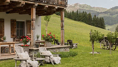 Ferienhaus am Berg in Österreich im Sommer