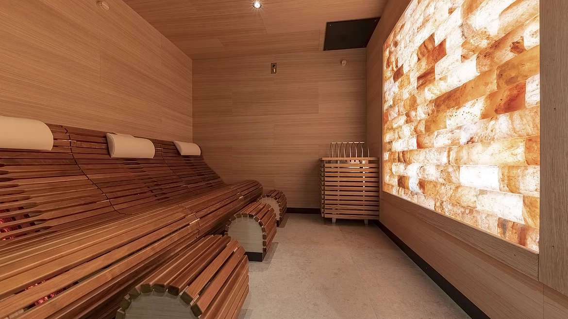 Sole Sauna im Spa Bereich im Hotel Unterschwarzachhof