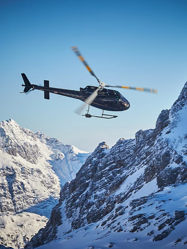 Helicopter flight over Saalbach Hinterglemm
